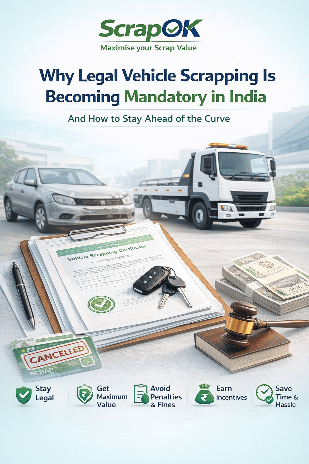 Read more about the article Why Legal Vehicle Scrapping Is Becoming Mandatory in India (And How to Stay Ahead of the Curve)